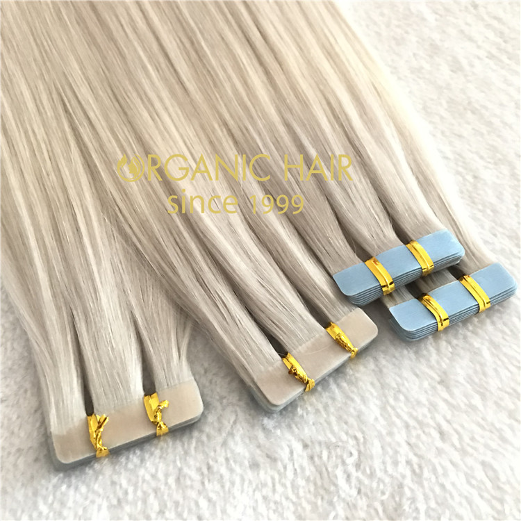 High quality human hair extensions--Tape in hair extensions C24